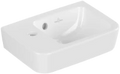 Villeroy & Boch O.Novo lave-mains compact 360 x 250 mm - blanc - avec trou de robinet gauche - avec trop-plein
