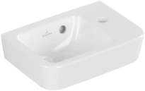 Villeroy & Boch O.Novo lave-mains compact 360 x 250 mm - blanc - avec trou de robinet droite - avec trop-plein