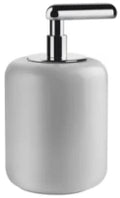 GESSI Goccia Accessories Distributeur de savon à poser en GRES blanc . chromé