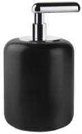 GESSI Goccia Accessories Distributeur de savon à poser en GRES noir. chromé