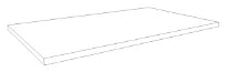 Procasa Kivu plan vasque 700 x 500 x 18 - blanc