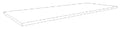 Procasa Kivu plan vasque 1200 x 500 x 18 - blanc