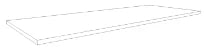 Procasa Kivu plan vasque 1200 x 500 x 18 - blanc