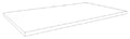 Procasa Kivu plan vasque HPL 800 x 500 x 18 mm - blanc laminat