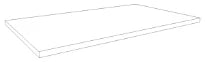 Procasa Kivu plan vasque HPL 800 x 500 x 18 mm - blanc laminat