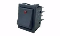 ACV WSS interrupteur 22x30 2P 1/0 + lampe rouge