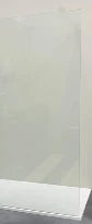 Procasa Open Wall paroi en verre 1770 x 2000 x 8 mm - transparant anti-calcaire - sans profile & barre de stabilisation