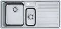 Franke Bell évier 1000 x 480 mm - 1 + 1/2 cuve - acier inoxydable - avec égouttoir droit
