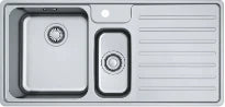 Franke Bell évier 1000 x 480 mm - 1 + 1/2 cuve - acier inoxydable - avec égouttoir droit