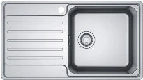 Franke Bell évier 860 x 480 mm - 1 cuve - acier inoxydable - avec égouttoir à gauche