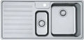 Franke Bell évier 1000 x 480 mm - 1 + 1/2 cuve - acier inoxydable - avec égouttoir à gauche