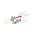 Jaga kit 301 - Moteur thermoélectrique 24 VC - raccords bicônes EK3/4 x 20/2 VPE/ALU