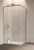 Samo Hexa porte coulissante parti pour entreé d'angle 2000 x 680 mm (670-690 mm) - transparant - chromé