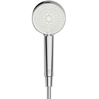 Ideal Standard IdealRain set de douchette - douchette 2jet 100 mm Chromé/blanc - support mural - Idealflex 1/2 x 1250 mm - 8 l/min