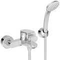 Ideal Standard Ceralife O mitigeur de baignoire - Chromé - avec douchette set 1jet 80 mm - Idealflex 1/2 x 1500 mm