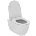 Ideal Standard I life O WC suspendu PACK Hydrotwist (WC suspendu avec abattant de WC sandwich avec fermeture amortie) sans rebord de chasse d’eau - blanc