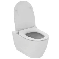 Ideal Standard I life O WC suspendu PACK Hydrotwist (WC suspendu avec abattant de WC sandwich avec fermeture amortie) sans rebord de chasse d’eau - blanc