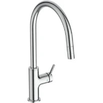 Ideal Standard Ceraline Nuovo mitigeur de cuisine - Chromé - bec en C - jet extensible