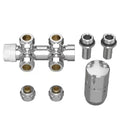 ProOne Radair bloc H thermostatisable équerre - 15 x 1/2" - chromé