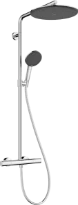 Hansgrohe Raindance Alive S Puro Showerpipe 300 mm 1jet avec thermostat Ecostat Element - chromé