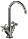 Dornbracht Vaia mitigeur de lavabo avec vidage automatique - Brushed Dark Platinum