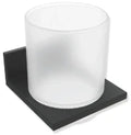 Hewi System 900Q gobelet en verre avec support - noir mat