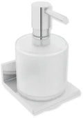 Hewi System 900Q distributeur de savon avec support récipient en verre - chrome