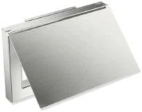 Hewi System 900Q porte-rouleau de papier toilette avec couvercle - acier inoxydable mat