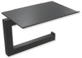Hewi System 900Q porte-rouleau de papier toilette avec étagère - noir mat