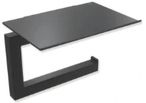 Hewi System 900Q porte-rouleau de papier toilette avec étagère - noir mat