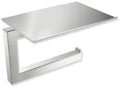 Hewi System 900Q porte-rouleau de papier toilette avec étagère - acier inoxydable mat