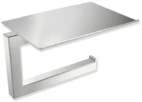 Hewi System 900Q porte-rouleau de papier toilette avec étagère - acier inoxydable mat