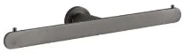 GESSI Emporio Accessories Porte-papier mural double. Black Metal Brossé PVD