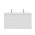 Procasa Klaire 65 - sous meuble lavabo avec 2 tirroirs 1200 x 435 x 650 mm - découpe double - blanc