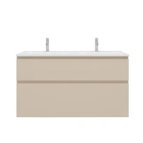 Procasa Klaire 65 - sous meuble lavabo avec 2 tirroirs 1200 x 435 x 650 mm - découpe double - soft