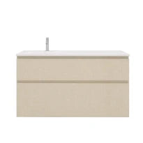Procasa Klaire 65 - sous meuble lavabo avec 2 tirroirs 1200 x 435 x 650 mm - découpe gauche - linnen