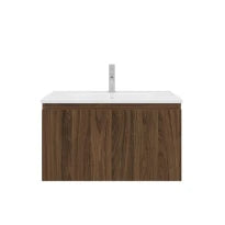 Procasa Klaire 39 - sous meuble lavabo avec 1 tirroir 700 x 435 x 390 mm - walnut