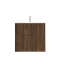 Procasa Klaire 65 - sous meuble lavabo avec 2 tirroirs 700 x 435 x 650 mm - découpe central - walnut