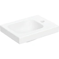 Geberit iCon Light lave-mains 380 x 280 x 130 mm - blanc mat - avec trou robinetterie - sans trop-plein