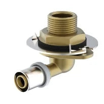 RIIFO Multi coude à sertir en laiton pour plaques de plâtre 90° FF 16 x 1/2 F-DWT25