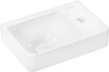 Hansgrohe Xelu Q lave-mains avec tablette droite 360 x 250 mm - blanc SmartClean - avec trou de robinet - sans trop-plein