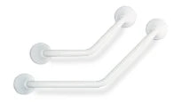 POIGNEE LINIDO 40 - 40 ! CM blanc acier gecoat forme-l 45°