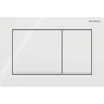 Plaque de déclenchement Geberit Omega30 pour rinçage à 2 volumes - blanc - blanches mates