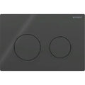 Plaque de déclenchement Geberit Omega20 pour rinçage à 2 volumes - noir - noirs mats