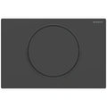 Plaque de déclenchement Geberit Sigma10 pour rinçage interrompable - noir mat laqué - revêtement facile à nettoyer - noir
