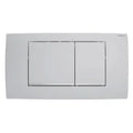 Plaque de déclenchement Geberit Twinline30 pour rinçage à 2 volumes - Laqué chromé mat / Revêtement facile à nettoyer