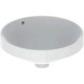 Geberit VariForm lavabo encastré rond 400 mm - blanc - sans trou de robinet - avec trop-plein