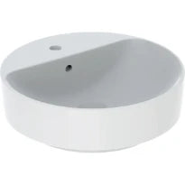Geberit VariForm lavabo à poser rond 450 mm - blanc - avec trou de robinet - avec trop-plein