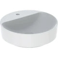 Geberit VariForm lavabo à poser rond 450 mm - blanc - avec trou de robinet - sans trop-plein