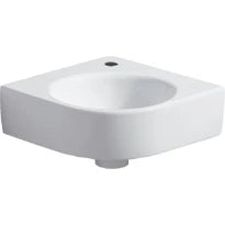 Geberit Renova Compact lave-mains d'angle 450 x 395 mm - blanc - avec trou de robinet - sans trop-plein